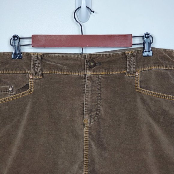 American Eagle Outfitters Stretch Soft Velvet Feel Brown Academia Skirt Size 10 - Picture 2 of 12